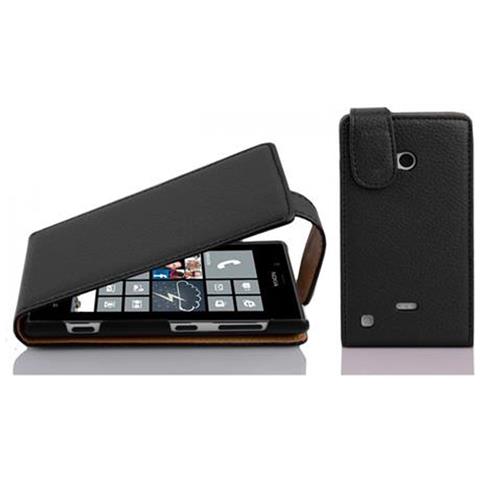 Custodia Compatibile Con Nokia Lumia 720 In Nero Ossido - Coperchio Protettivo In Design Flip Realizzato In Similpelle Testurizzata - Foto 4