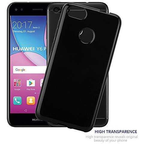 Custodia Compatibile Con Huawei Y6 Pro 2017 In Nero - Coperchio Protettivo In Silicone Tpu Flessibile - Foto 2