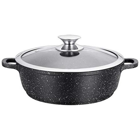 0008042 - Tegami 32 Cm - Ghisa Di Alluminio - Rivestimento Antiaderente Di Alta Performance Pietra - Coperchio In Vetro - Tutti Fornelli Y Induzione - Senza Pfoa - Foto 1