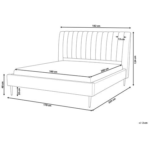 Letto Matrimoniale In Velluto Color Rosa Pesca 160x200 Cm Marville - Foto 16