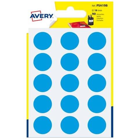 Etichette Rotonde Colorate Blu Ø 19 Mm 6 Fogli - Psa19b - Foto 1