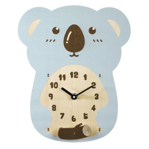 Koala Pendelmechanische Wanduhr Andere Blau - Braun - Holz (00186398)  - Foto 2