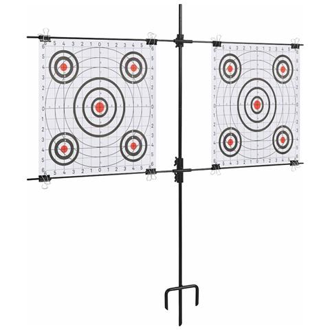 Supporto Bersagli Di Carta Con Fogli Di Tiro 78x76cm Acciaio - Foto 1