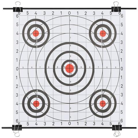 Supporto Bersagli Di Carta Con Fogli Di Tiro 78x76cm Acciaio - Foto 6