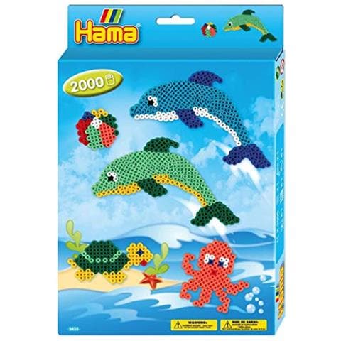 3435 - Set Di Perline Da Stirare, Motivo: Delfini, Ca. 2000 Pz. , Incl. Tavolette E Accessori - Foto 1