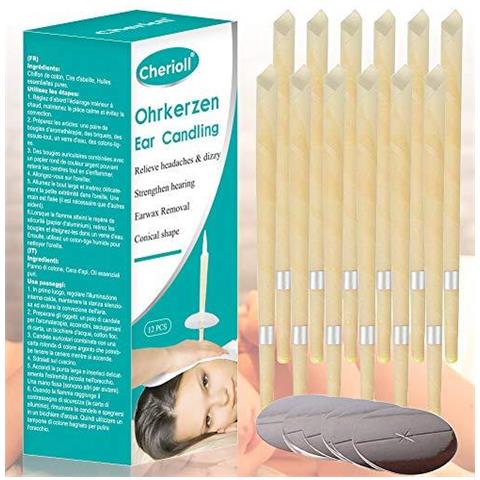 Cerume Candela Cerume Remover Cerume Rimosso Orecchio Organico Candele-naturale Cera Dapi Speratura Coni Terapia Ridurre Tinnito Orecchio Salute Care Treatment Orecchio Di Rimozione Del Pulitore Della Cera - Foto 1