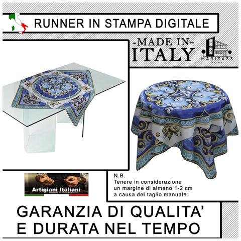 Runner Da Tavola, Centrotavola Moderno Per Mobili Da Interno O Esterno Made In Italy (giglio Bianco) - Foto 2