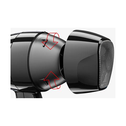 Asciugacapelli Professionale Swiss Light 3300 con 2 Velocità 3 Regolazione Calore Potenza 1800 W Colore Nero - Foto 4