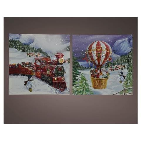 Paesaggio Natalizio 486568 Quadro Led - Foto 1