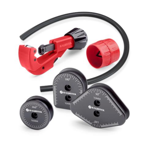 Kit di Taglio e Piegatura di Tubi Rigifi da 16 mm Diametro Colore Rosso /Nero - Foto 1
