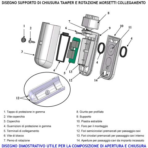 Barriera Infrarossi Attivi 8 Multifasci Segnala Allarme Intruso Rispetto A Quanti Fasci Interrotti Sono Programmati Re - Foto 2