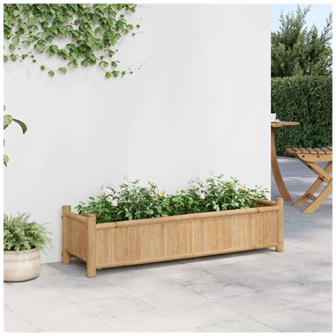 Fioriera 100x30x25 Cm In Bambù - Foto 2