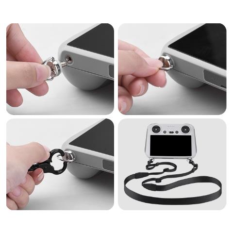 Accessori Per Controller Pu Tracolla Con Cordino Per Spalla, Cinghia Rc Per Dji Rc 2/pro Grey - Foto 3