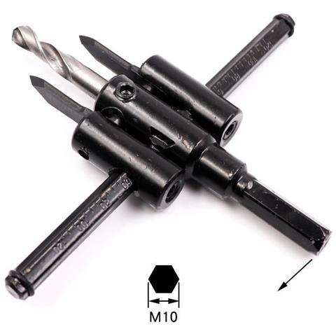 Kit Di Utensili Per Taglierina Per Sega Apri Fori Per La Lavorazione Del Legno Di Tipo Aeronautico Regolabile - Foto 1