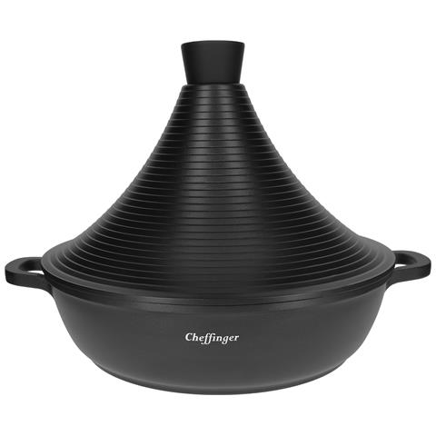 Pentola 28 Cm Rivestimento In Marmo Con Manici Soft-touch, Nero - Foto 1