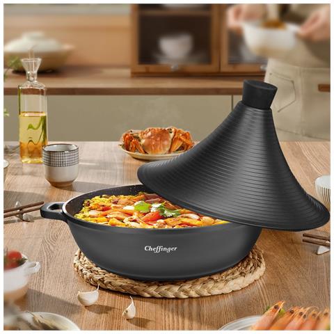 Pentola 28 Cm Rivestimento In Marmo Con Manici Soft-touch, Nero - Foto 2