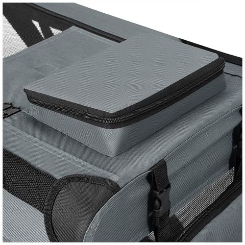 Trasportino Per Cani E Gatti,trasportino Per Animali Domestici Taglia S Gabbia Pieghevole Cani E Gatti,dimensioni L50xp34xh36 (grigio) - Foto 8