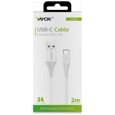 Cavo Da Usb A Usb Tipo C 2m Bianco Va0289 - Foto 2