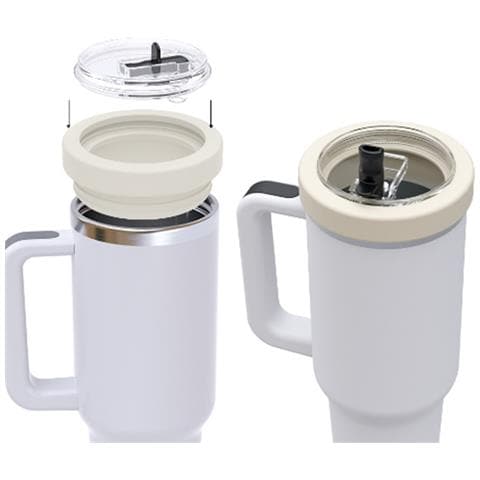 Stanley Iceflow 40oz Tumbler Coperchio Con Cannuccia Pieghevole Skin Color - Foto 2