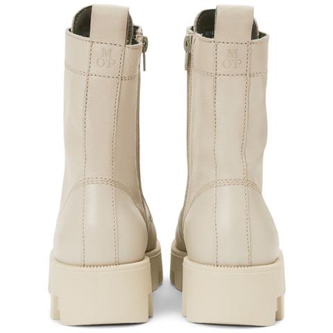 Light Taupe Casual Closed Booties Stivaletti Pelle Scarpe Donna Beige Eu 41, 207-16276301-105 716 - Foto 3