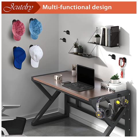 Set Da 8 Ganci Per Cappellini Da Baseball Con Adesivo Trasparente White - Foto 7