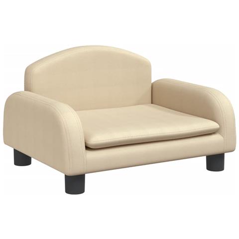 Divano per Bambini Crema 50x40x30 cm in Tessuto - Foto 1