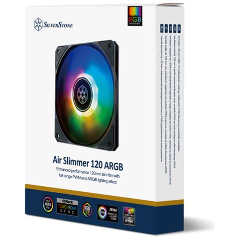 Air Slimmer 120 Case per computer, Processore Raffreddatore d'aria 12 cm Nero, Trasparente 1 pz - Foto 11