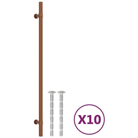 Maniglie Per Mobili 10 Pz Bronzo 320 Mm In Acciaio Inox - Foto 2