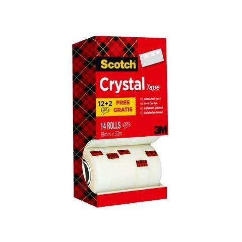 Scotch 7100216147 Nastro Adesivo Da Cancelleria 33 M Trasparente 14 Pz - Foto 1