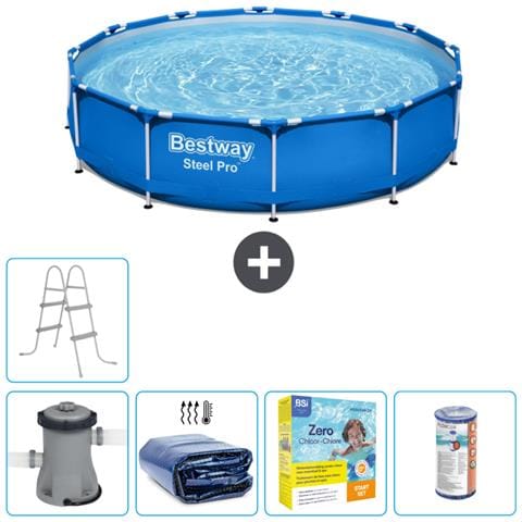 Piscina Fuori Terra - In Giro - 366x76 Cm - Blu - Include Accessori Coordinati Cb19 - Foto 1