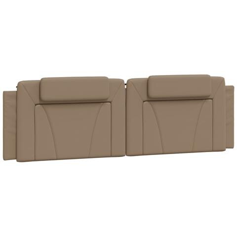 Lusso Casadino -  Cuscino Testiera Viana Cappuccino 180 Cm In Similpelle - Foto 1