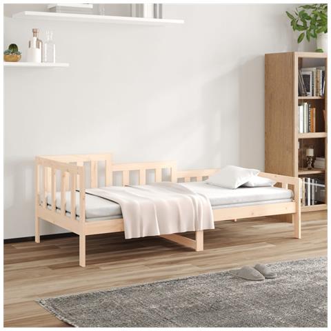 Lusso Casadino - Dormeuse Senza Materasso 90x200 Cm In Legno Massello Di Pino - Foto 8