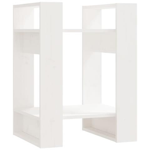 Lusso Casadino - Libreria/divisorio Bianco 41x35x57 Cm In Legno Massello Di Pino - Foto 1