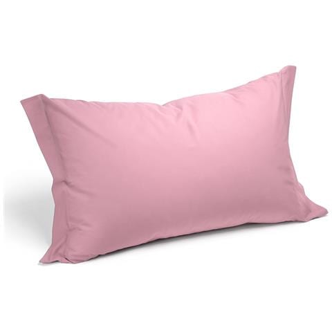 Coppia Federe In Cotone Colore Rosa Misura Standard - Foto 2