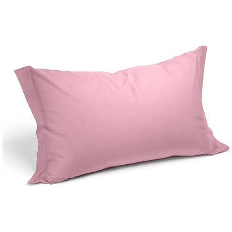 Coppia Federe In Cotone Colore Rosa Misura Standard - Foto 1