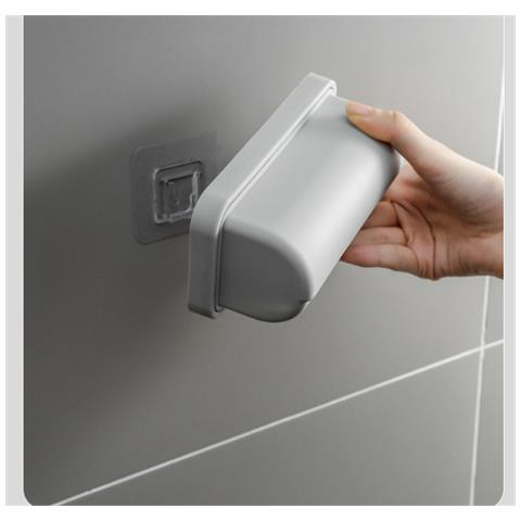 Contenitore Per Sacchi Della Spazzatura A Parete, Design Senza Foratura Grey - Foto 5