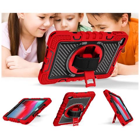 Custodia Per Ipad Mini 5/4 7.9” Con Supporto E Tracolla Rossa - Foto 2