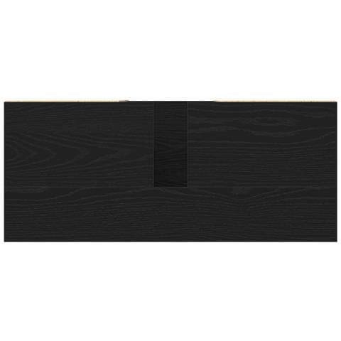 Mobile lavabo Nero Rovere 80x33x60 cm in legno ingegnerizzato - Foto 9