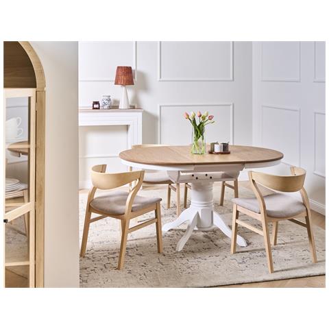 Tavolo Da Pranzo Estensibile Akron Frassino Chiaro 106/150 Cm 106 Cm Legno - Foto 1