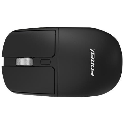 Mouse Wireless 2.4g + Bluetooth Dual Mode, Click Silenzioso, Rotella Di Scorrimento In Metallo Black - Foto 2