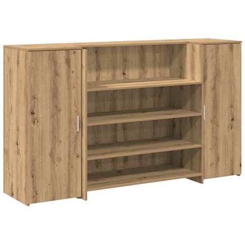 Banco Reception Rovere Artigianale 180x50x103,5cm in Truciolato - Foto 1