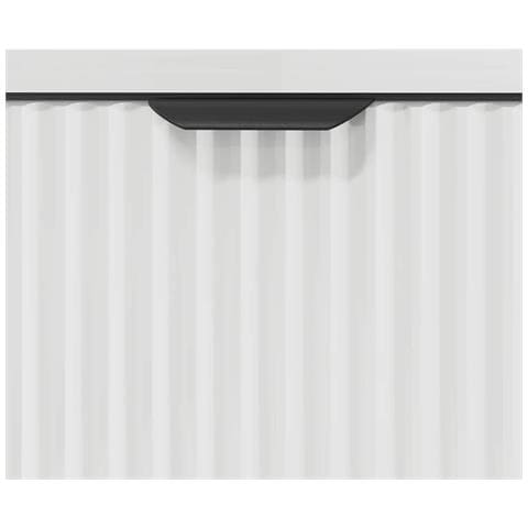Set di mobili per il bagno con cassetto 3 pcs Bianco lucido - Foto 9