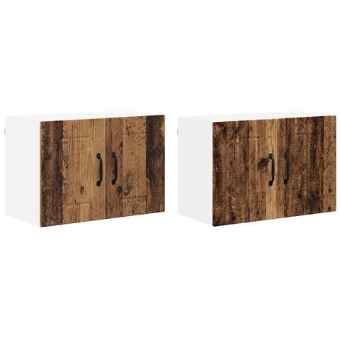 Armadi a pareti per cucina 2 pcs Legno vecchio 60 x 31 x 40 cm - Foto 1