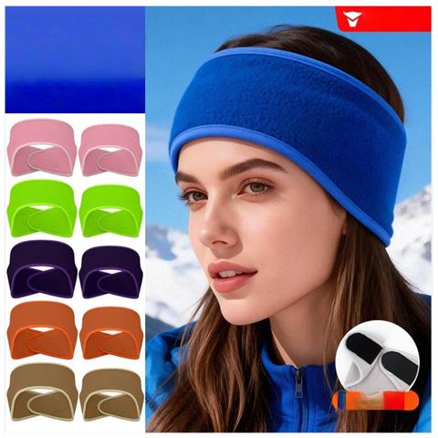 Paraorecchie Invernali Da Ciclismo - Scaldaorecchie Regolabili In Pile Per Sport All'aperto Darkgrey - Foto 4