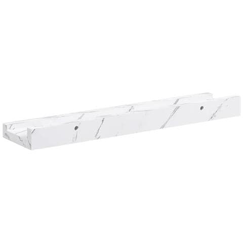 Scaffale da parete 2 pcs Marmo Bianco 40 x 9 x 3 cm - Foto 9