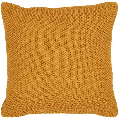 Cuscino Santos In Cotone Riciclato Color Ocra 45×45 Cm - Foto 1