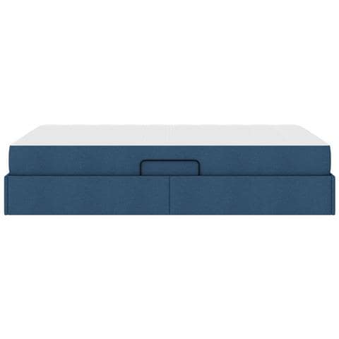 Letto con contenitore e materasso Blu 120 x 190 cm Poliestere - Foto 9