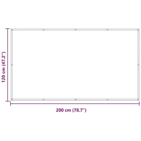 Schermo da balcone Giallo e Bianco 120 x 200 cm - Foto 8