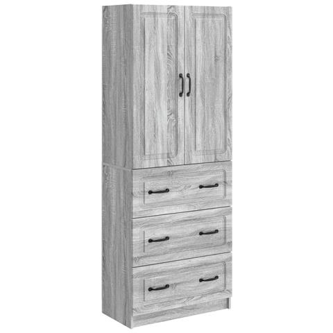 Set di armadi 2 pcs Sonoma grigio 66 x 34,5 x 87 cm - Foto 1