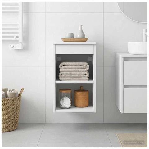 Armadio Bagno In-between Bianco 30 x 41 x 50 cm - Foto 2